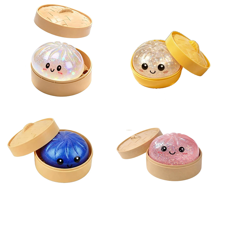 Bao Steamer Bamboo - Giant Realistic Dumpling Squeeze Toy with