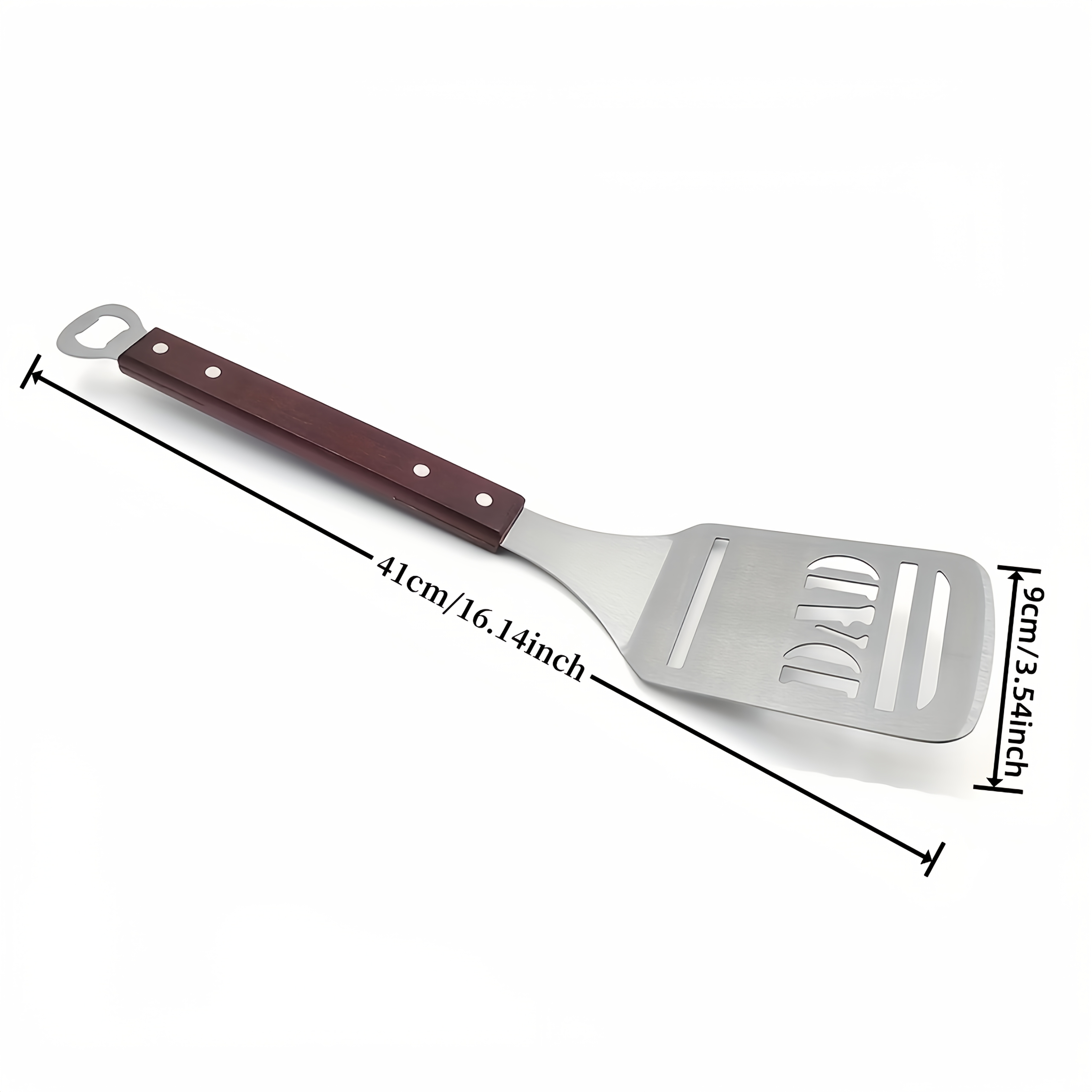 Stainless Steel BBQ Spatula wi - Okonomiyaki Spatula recensie en prijs