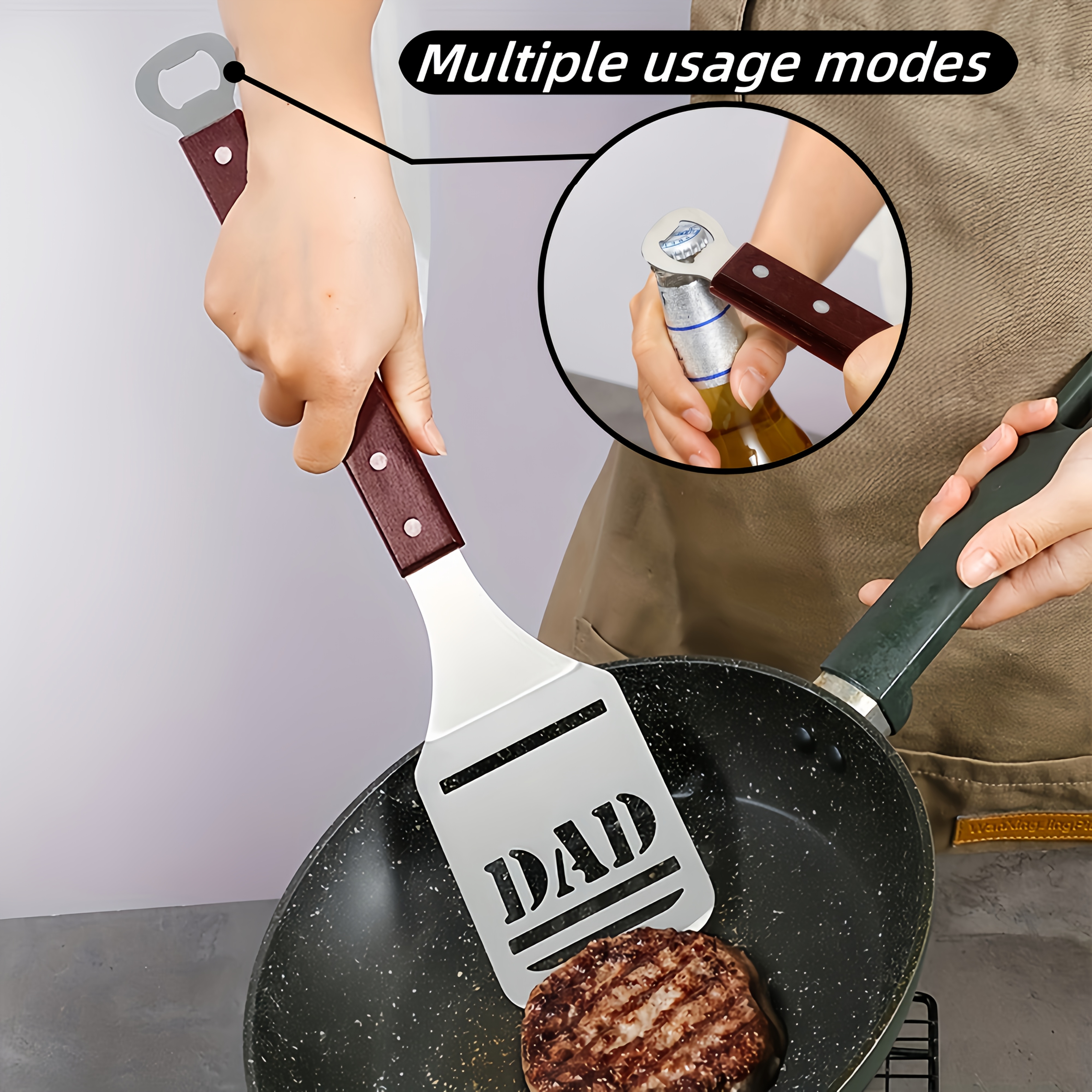 Stainless Steel BBQ Spatula wi - Okonomiyaki Spatula recensie en prijs
