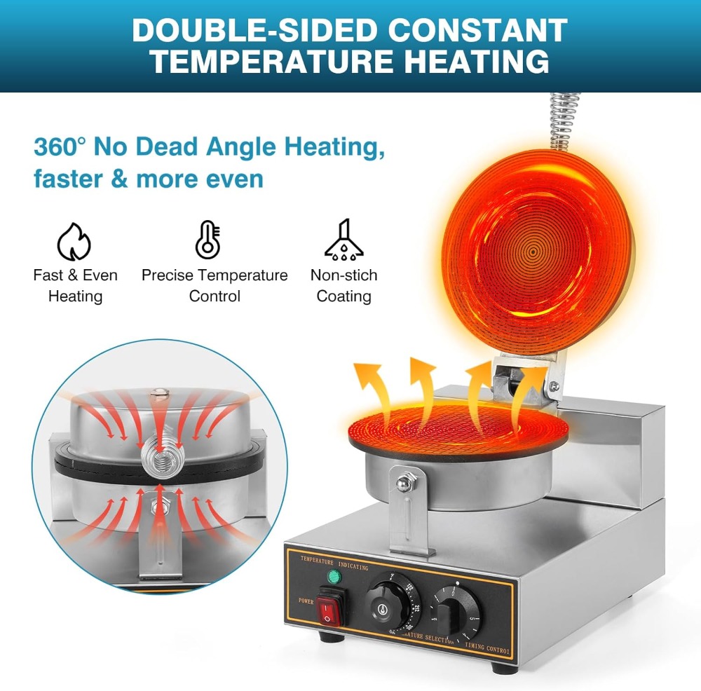1200W Commercial Waffle Cone M - Waffle Cone Maker recensie en prijs