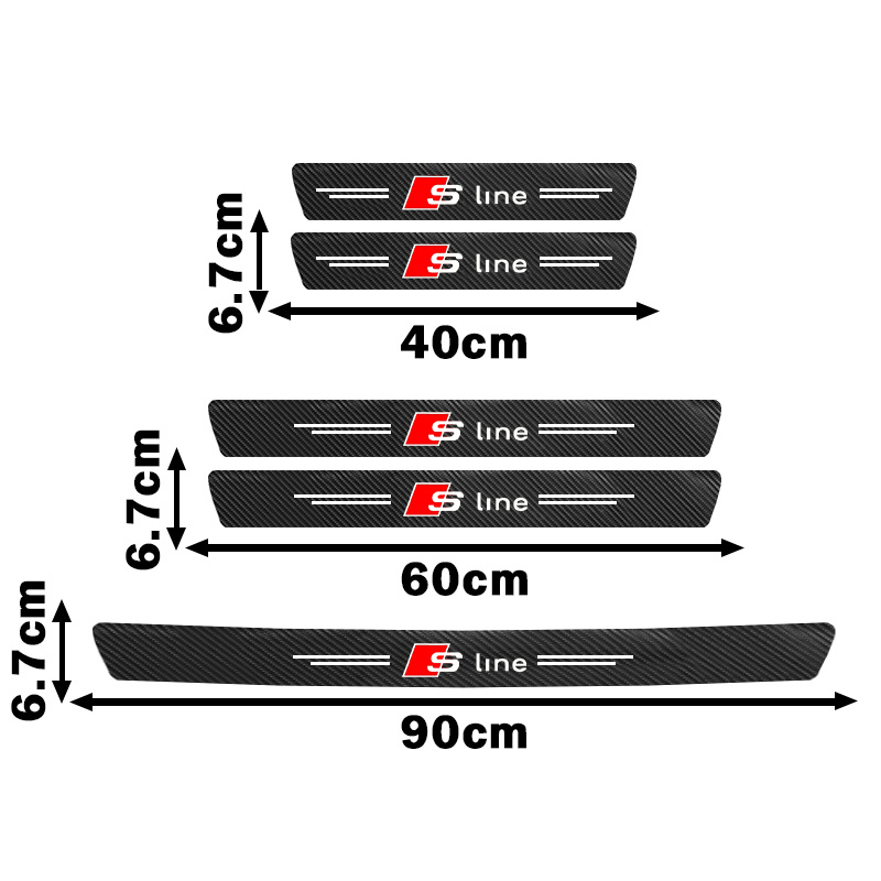 Car Door Sill Scuff Plate Deco - Crepe Pan Carbon recensie en prijs