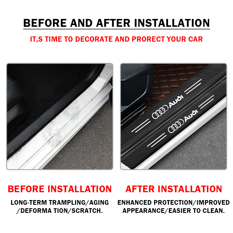 Car Door Sill Scuff Plate Deco - Crepe Pan Carbon recensie en prijs