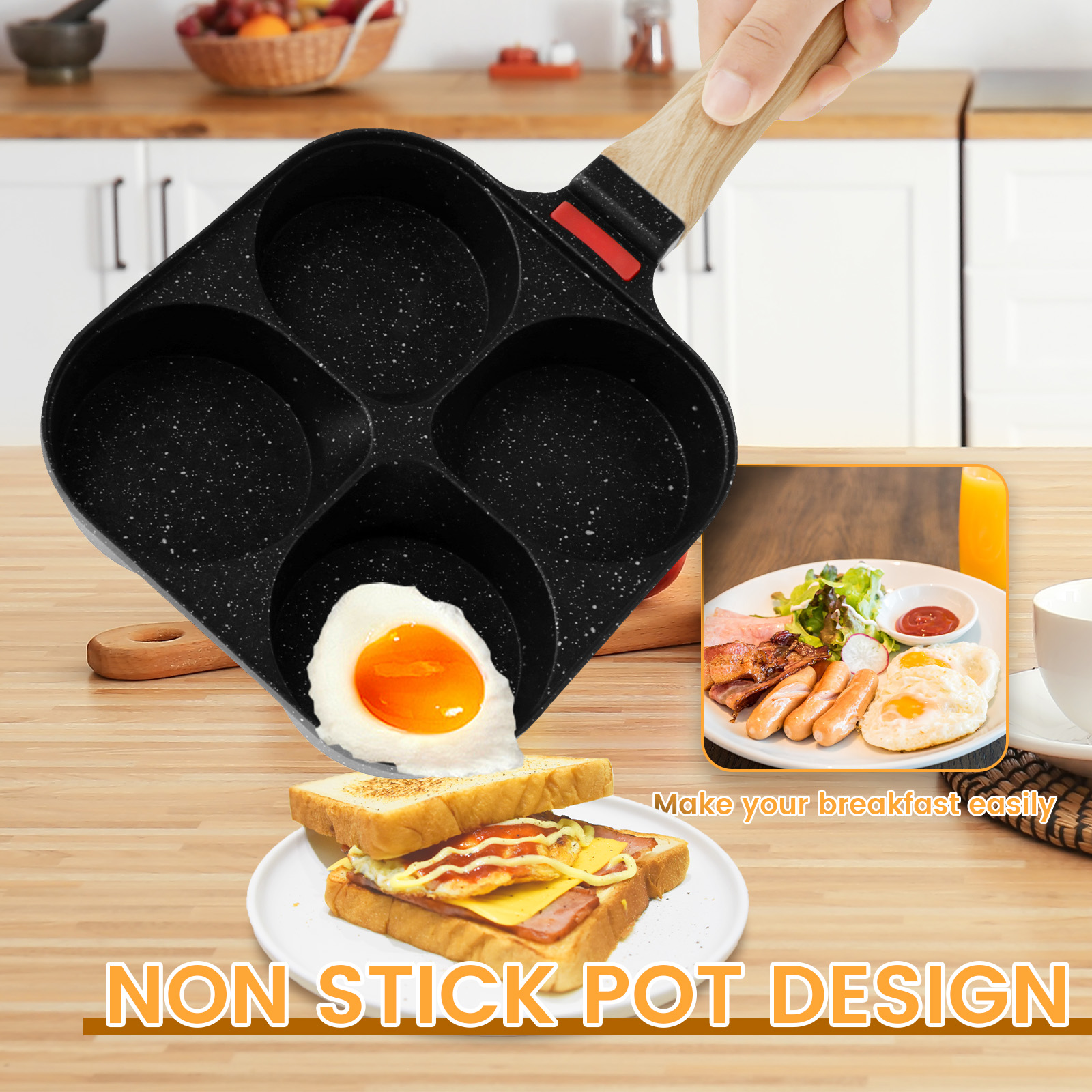 Egg Frying Pan Nonstick Pancak - Egg Waffle Pan recensie en prijs