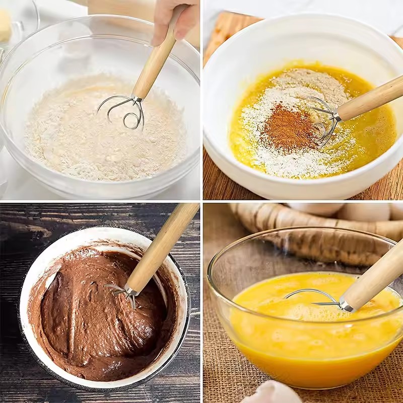 Large Hand Danish Dough Whisk  - Danish Pancake Pan recensie en prijs