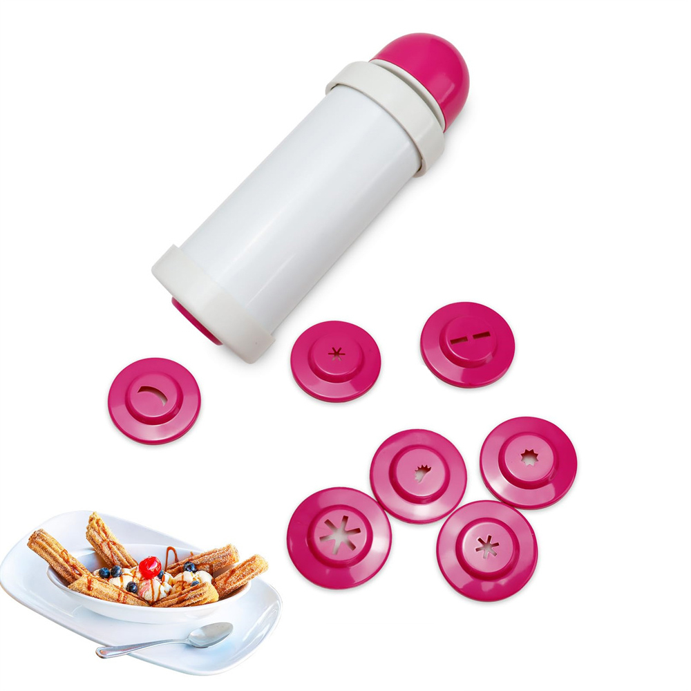 1pc DIY Manual Cookie Press Ma - Churros Maker Gun recensie en prijs