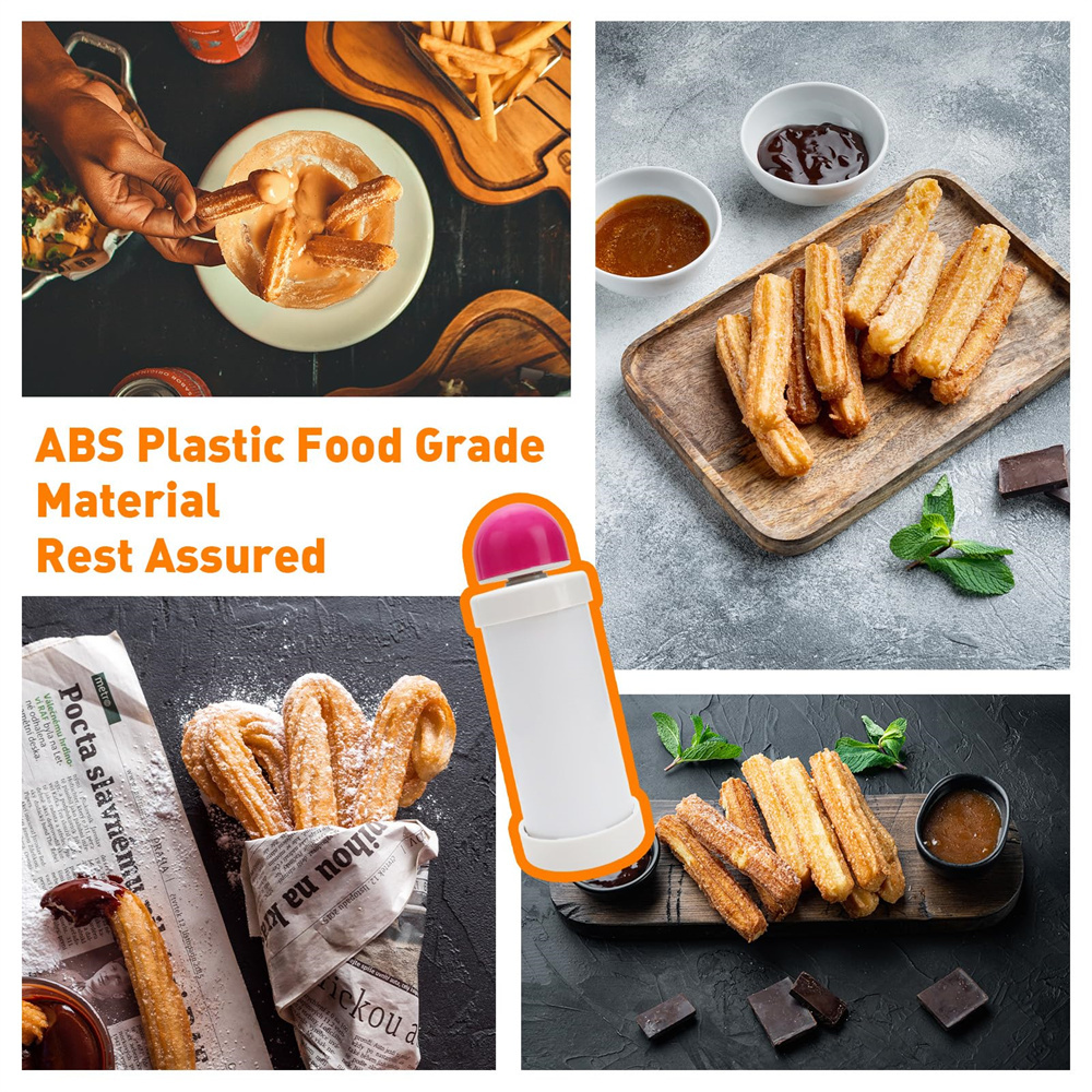 1pc DIY Manual Cookie Press Ma - Churros Maker Gun recensie en prijs