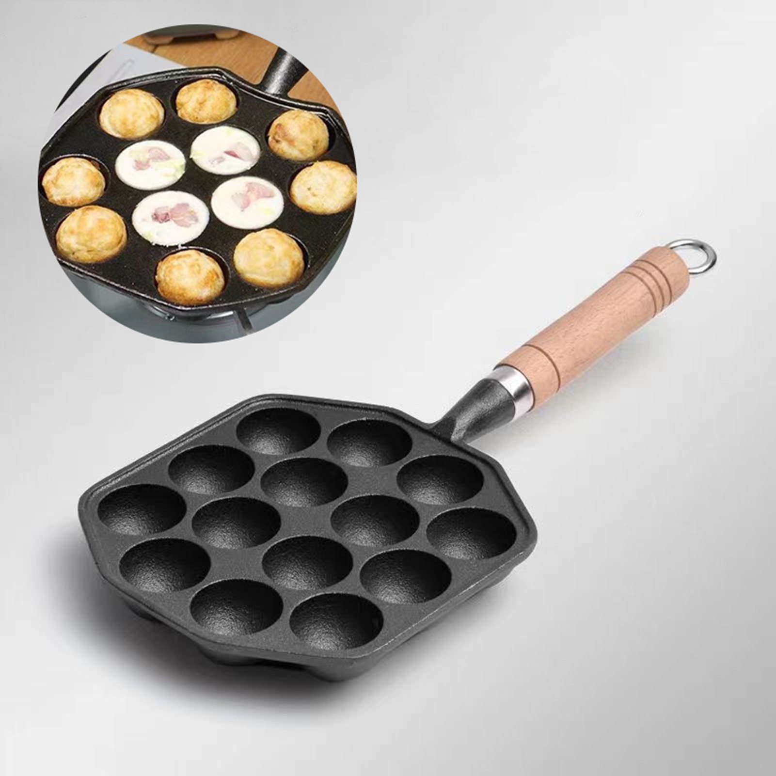 14 Holes Takoyaki Pan Nonstick - Egg Waffle Pan recensie en prijs
