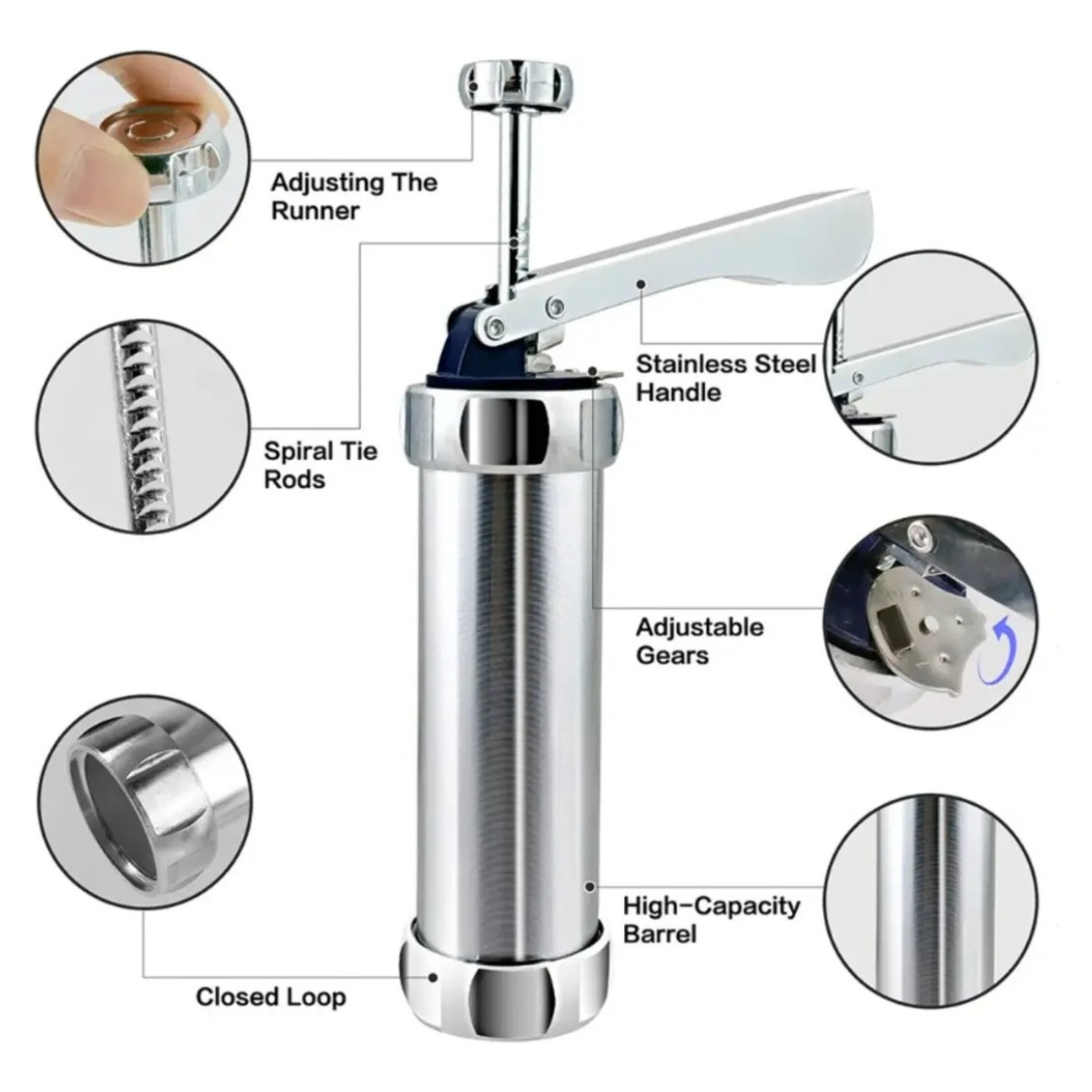 Stainless Steel Cookie Press K - Churros Maker Gun recensie en prijs
