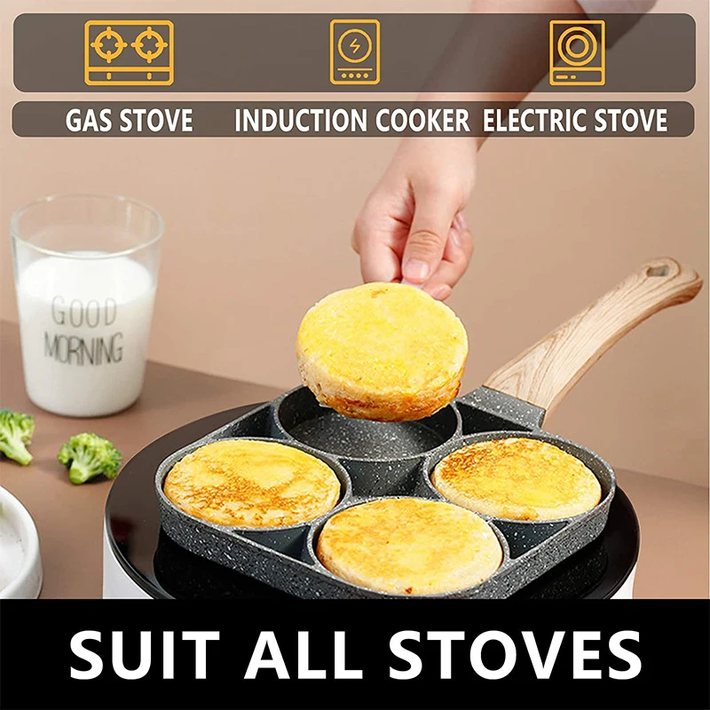 Pancake Egg Frying Pan 4 Cups  - Mini Pancake Griddle recensie en prijs