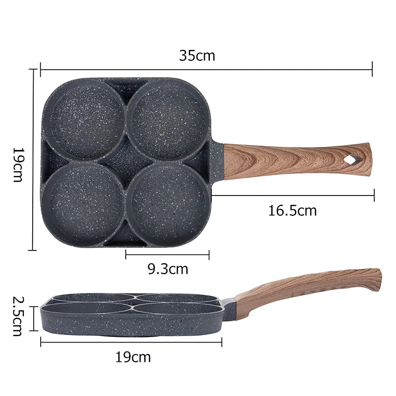 Pancake Egg Frying Pan 4 Cups  - Mini Pancake Griddle recensie en prijs