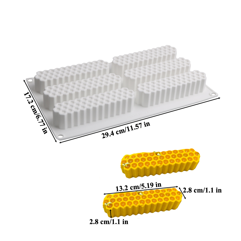 6-Cell Long Strip Honeycomb De - Bunny Cake Mold recensie en prijs