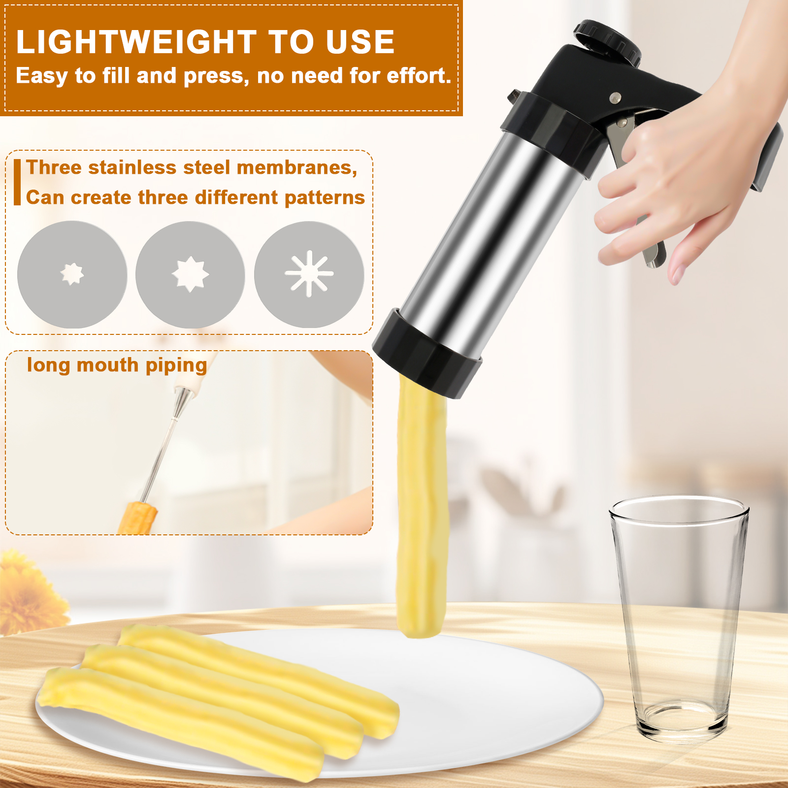 Churro Maker Machine Cookie Pr - Churros Maker Gun recensie en prijs