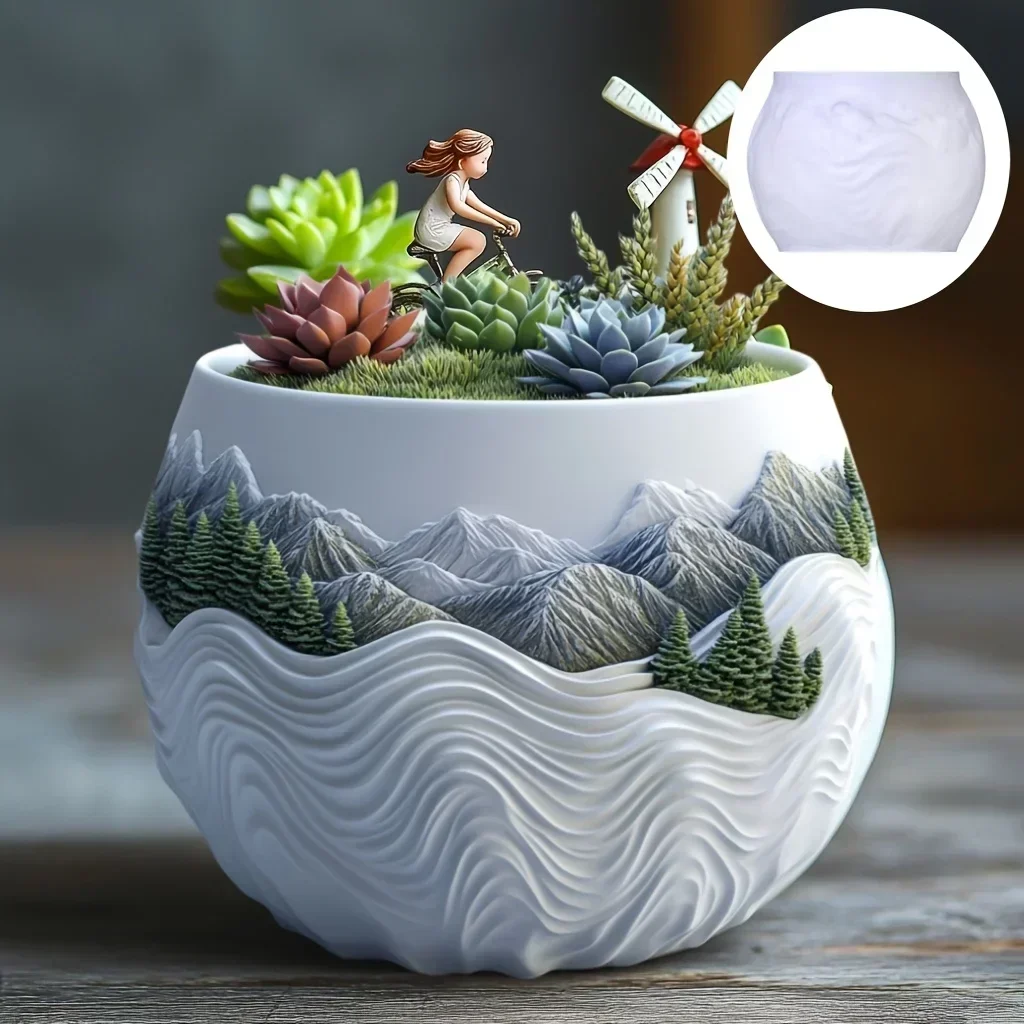 Mountain relief succulent plan - Potsticker Mold recensie en prijs
