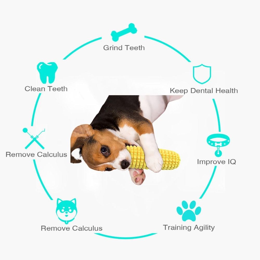 Tough Rubber Dog Chew Corn Sti - Corn Dog Stick recensie en prijs