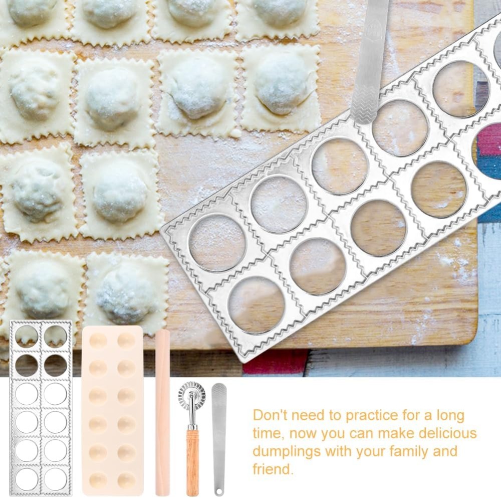 12-Hole Ravioli Press Mold Set - Dumpling Press Set recensie en prijs