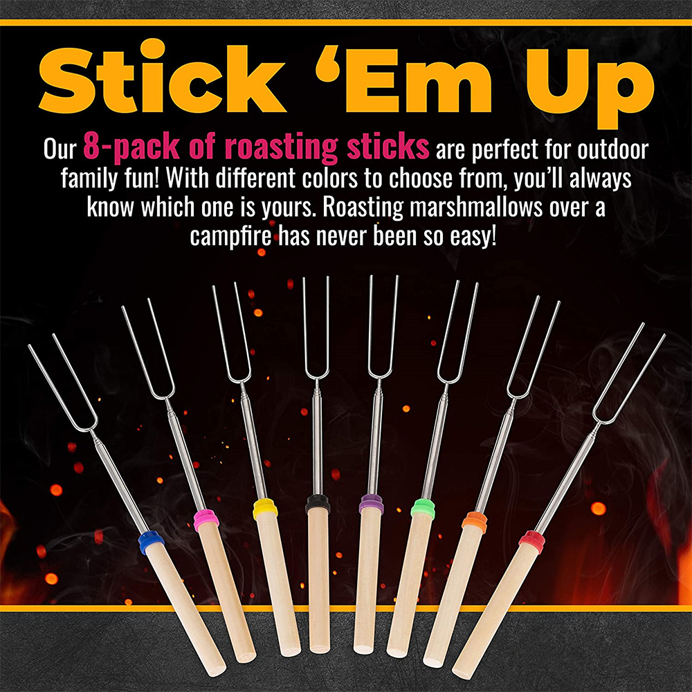 8Pcs Barbecue Skewers Stainles - Hot Dog Press recensie en prijs