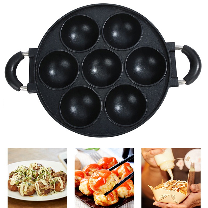 7 Hole Cake Cooking Pan Cast I - Egg Waffle Pan recensie en prijs