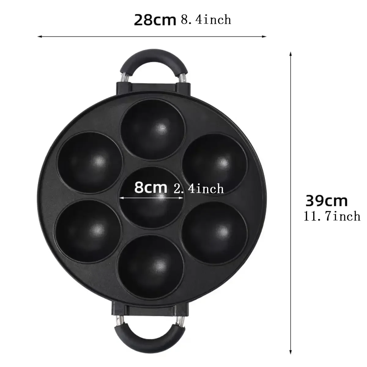 7 Hole Cake Cooking Pan Cast I - Egg Waffle Pan recensie en prijs
