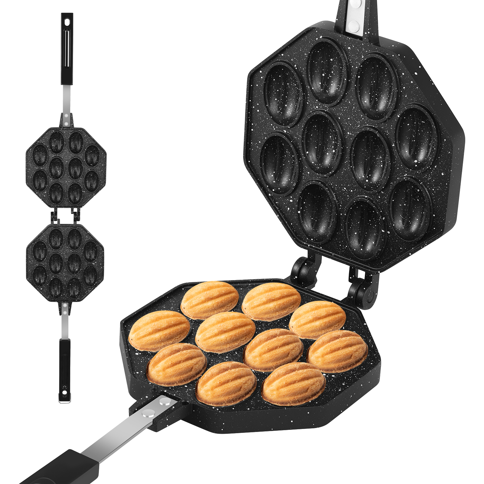 Walnut Cookie Mold Aluminum Al - Egg Waffle Pan recensie en prijs