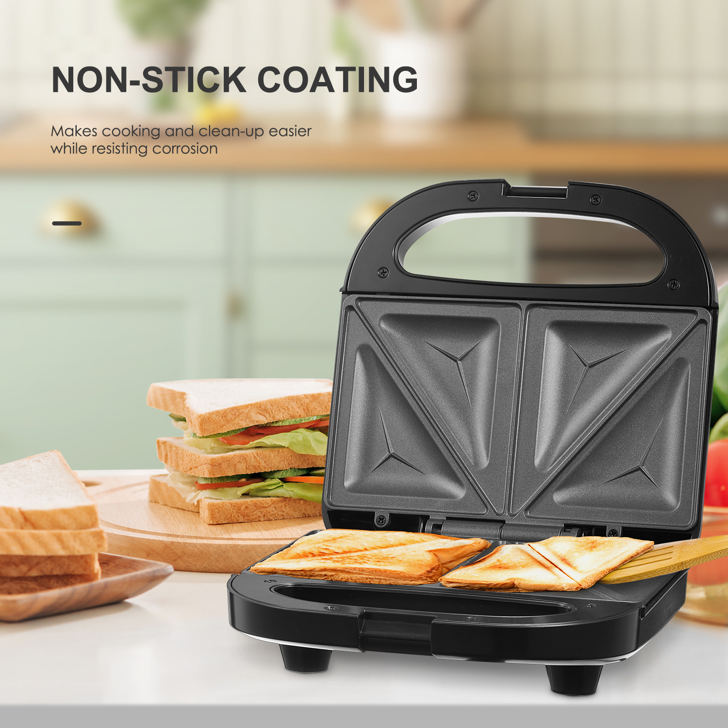 Stainless Steel 750W Sandwich  - Hot Dog Press recensie en prijs