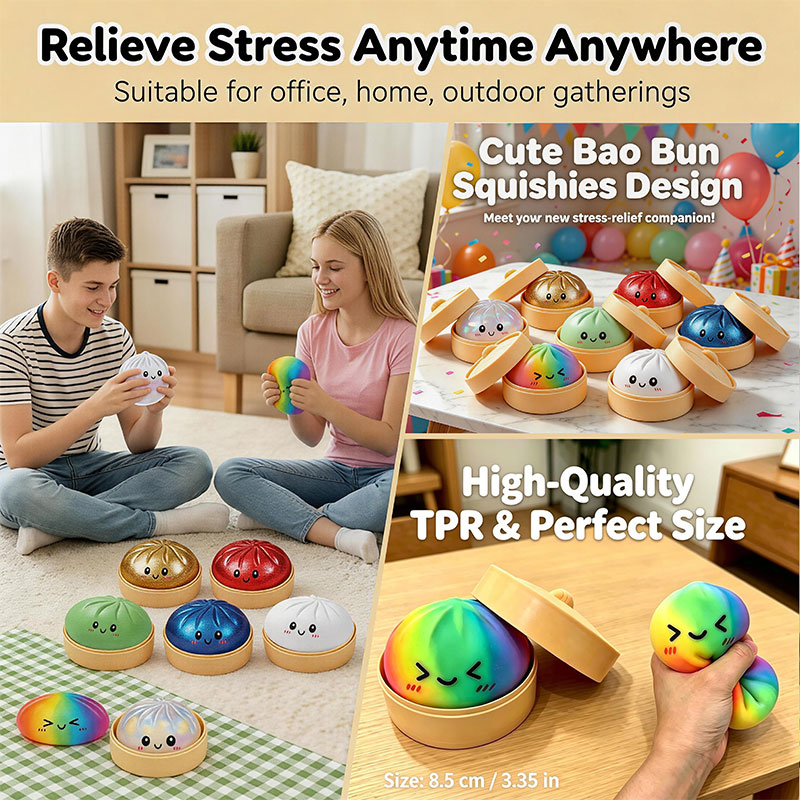 Bao Bun Squishy Toy with Bambo - Bao Steamer Bamboo recensie en prijs