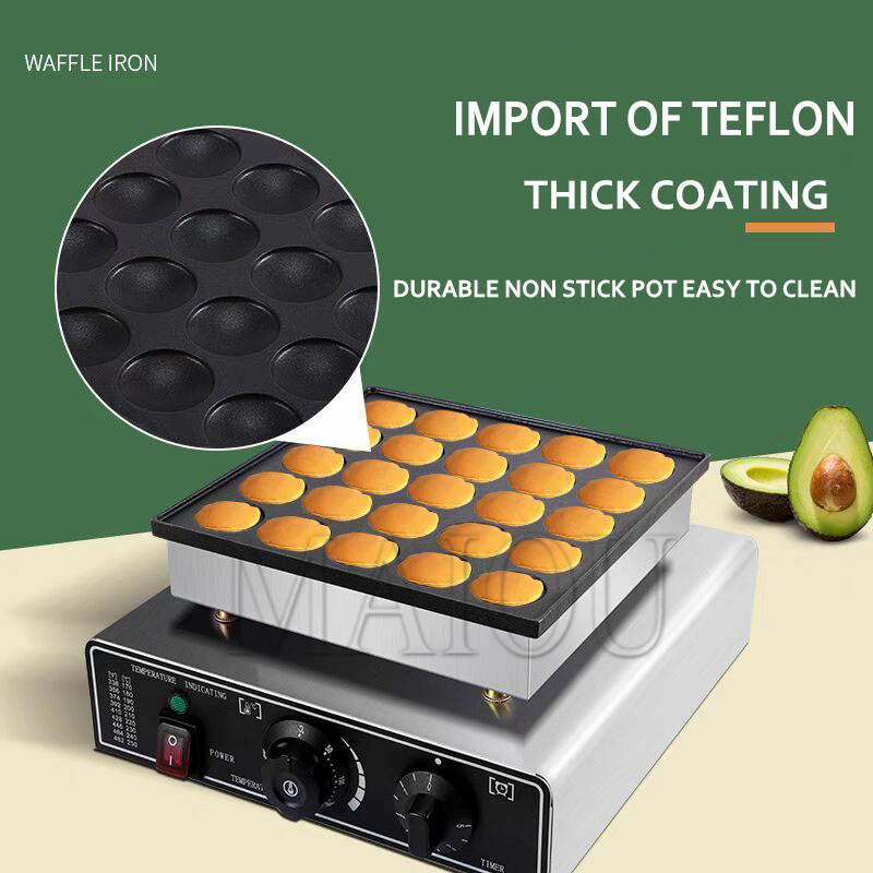 25 Holes Pancake Waffle Makers - Mini Pancake Griddle recensie en prijs
