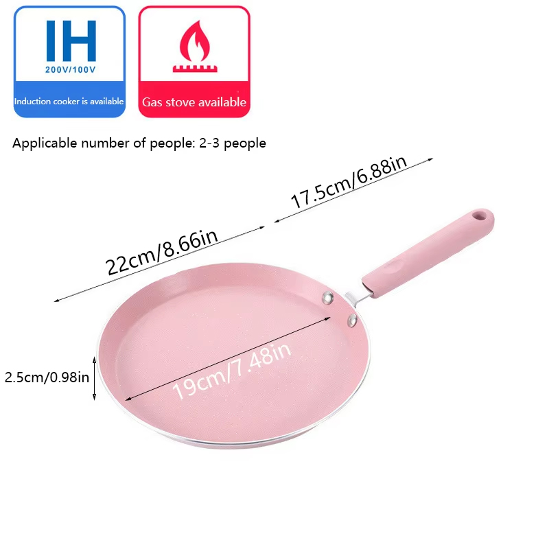 1 Non Stick Pink Frying Pan Fo - Egg Waffle Pan recensie en prijs
