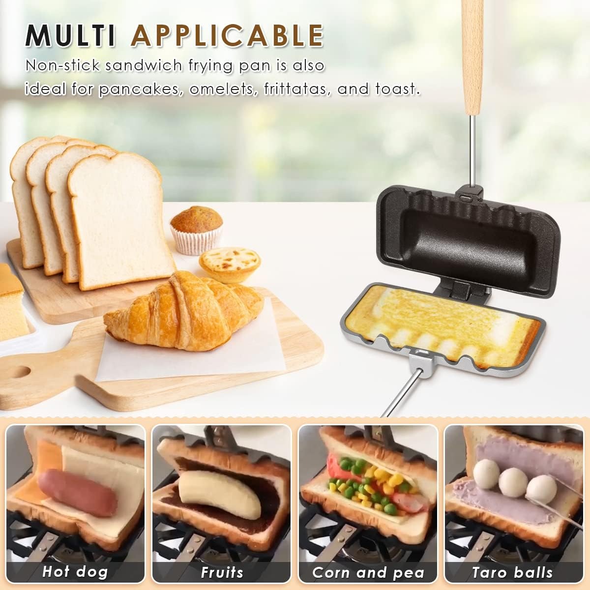 Breakfast Sandwich Maker, 4w1h - Hot Dog Press recensie en prijs