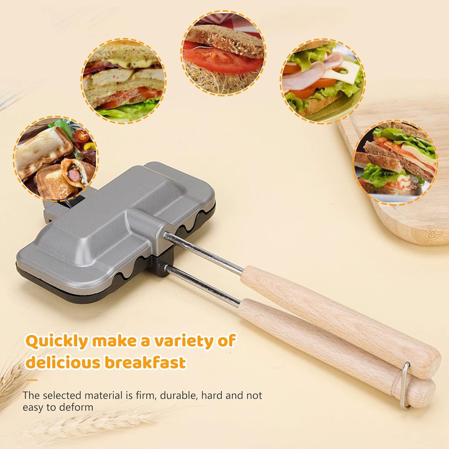 Breakfast Sandwich Maker, 4w1h - Hot Dog Press recensie en prijs