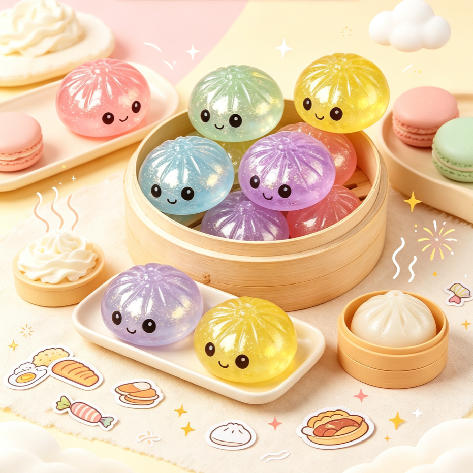 Kawaii Glitter Crystal Dumplin - Bao Steamer Bamboo recensie en prijs