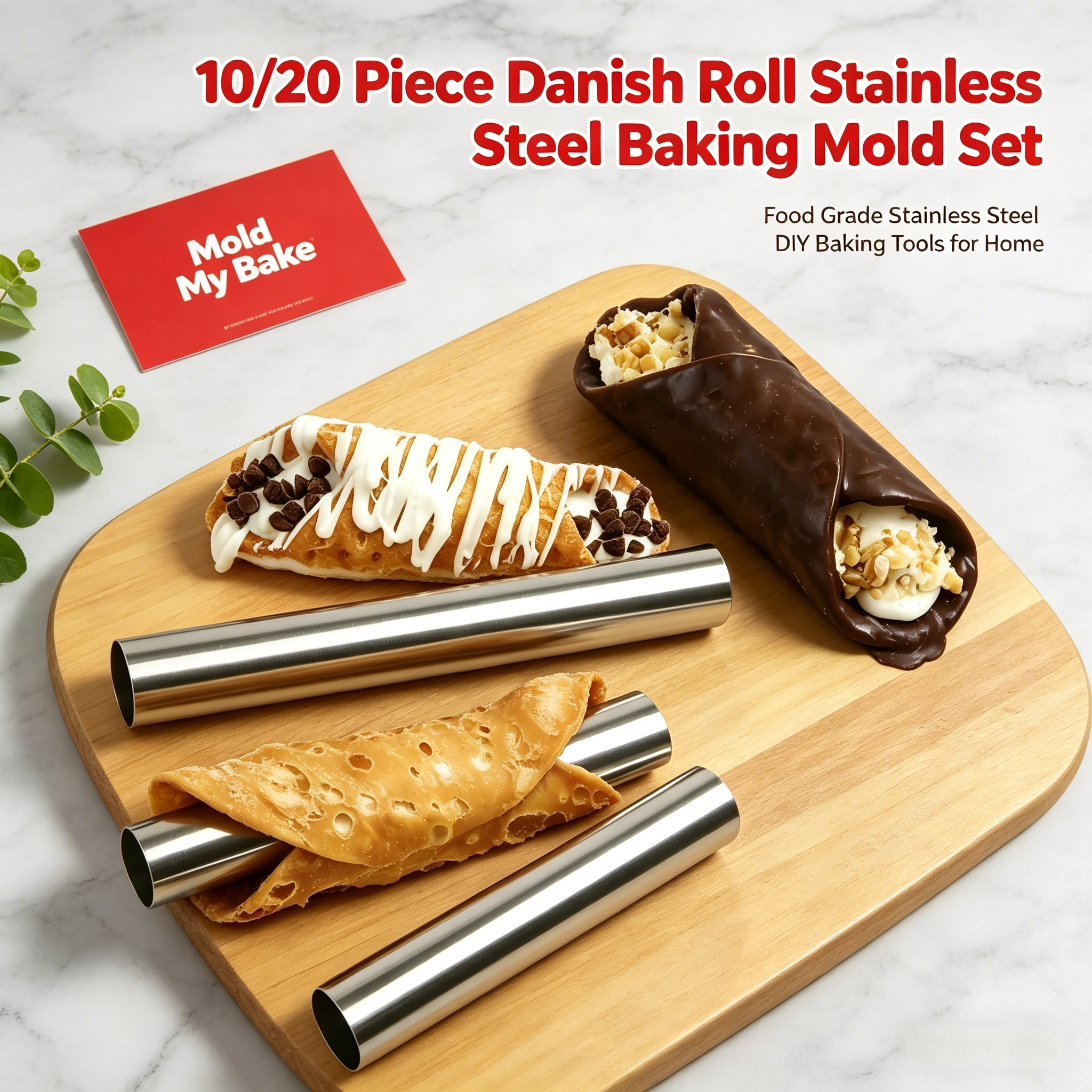 Cannoli Tubes Set, 10/20Pcs Fo - Danish Pancake Pan recensie en prijs