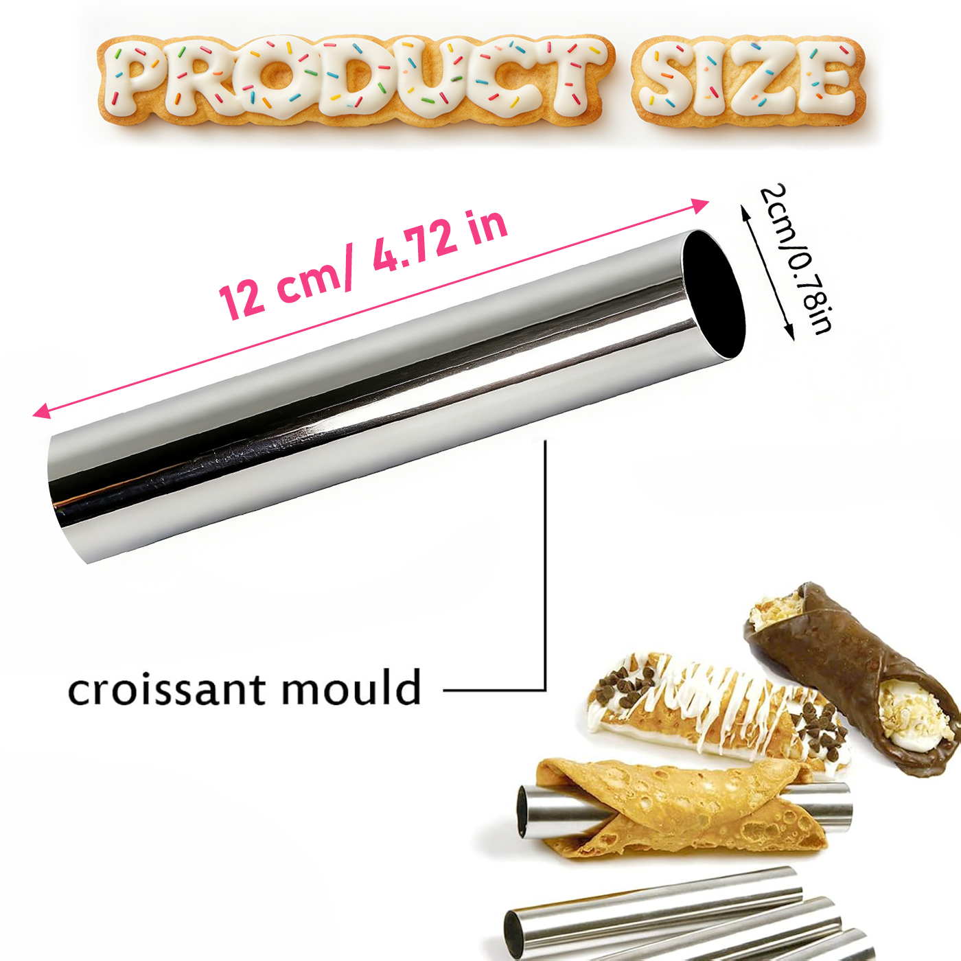 Cannoli Tubes Set, 10/20Pcs Fo - Danish Pancake Pan recensie en prijs