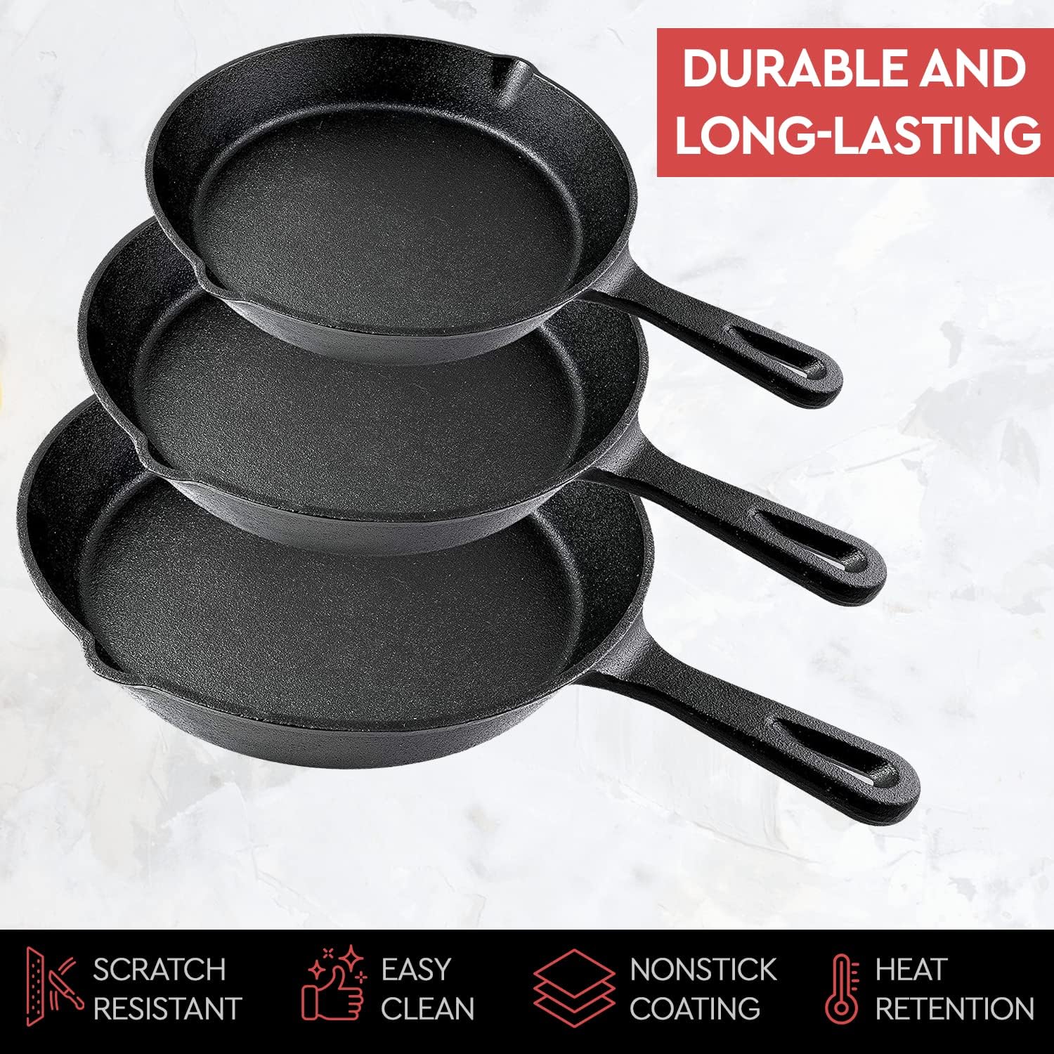 14/16/20cm Cast Iron Frying Pa - Cast Iron Corn recensie en prijs