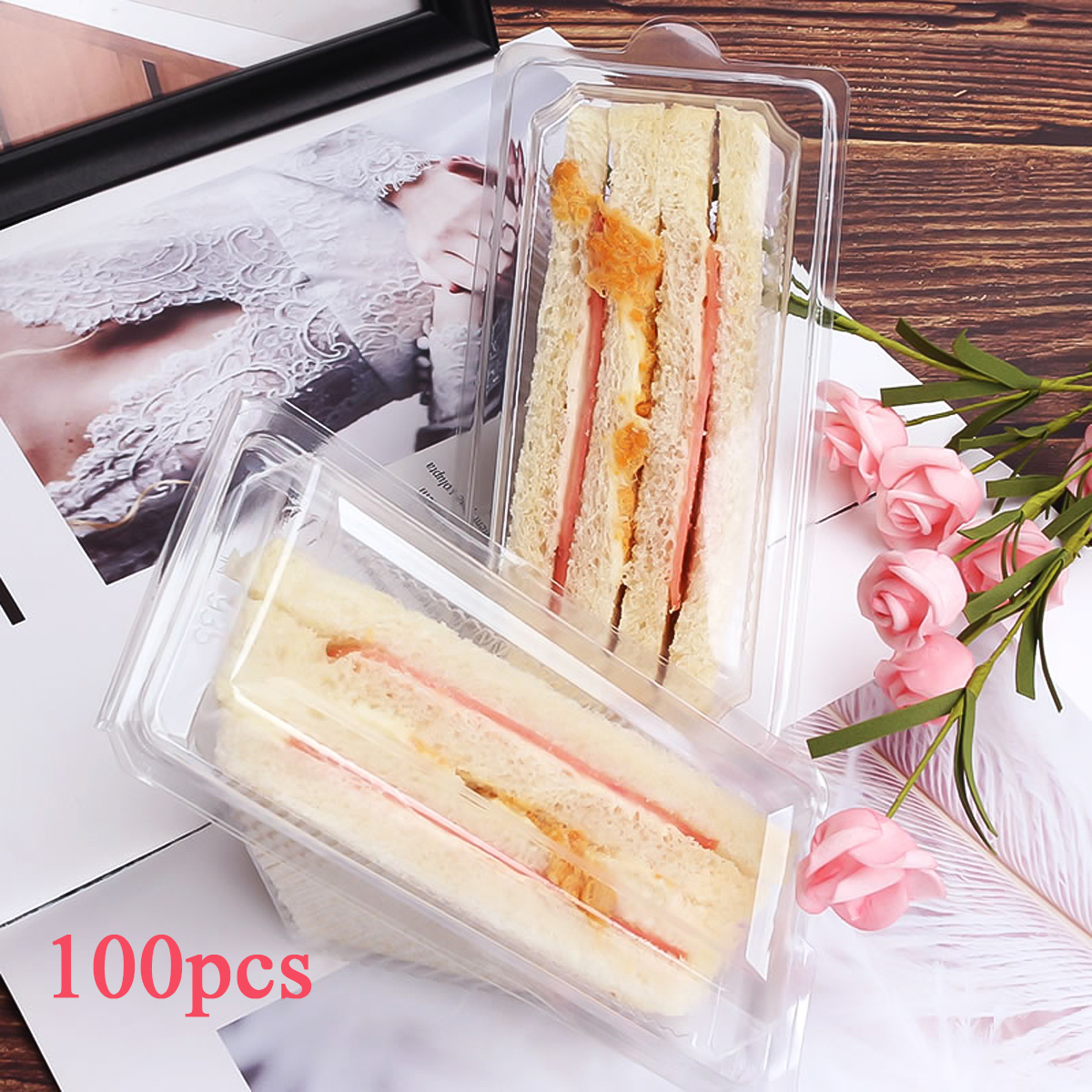 100pcs Sandwich Box Portable D - Spring Roll Wrapper recensie en prijs