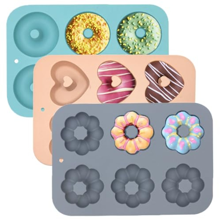 3 Pack Silicone Donut Pan for  - Donut Mold Silicone recensie en prijs