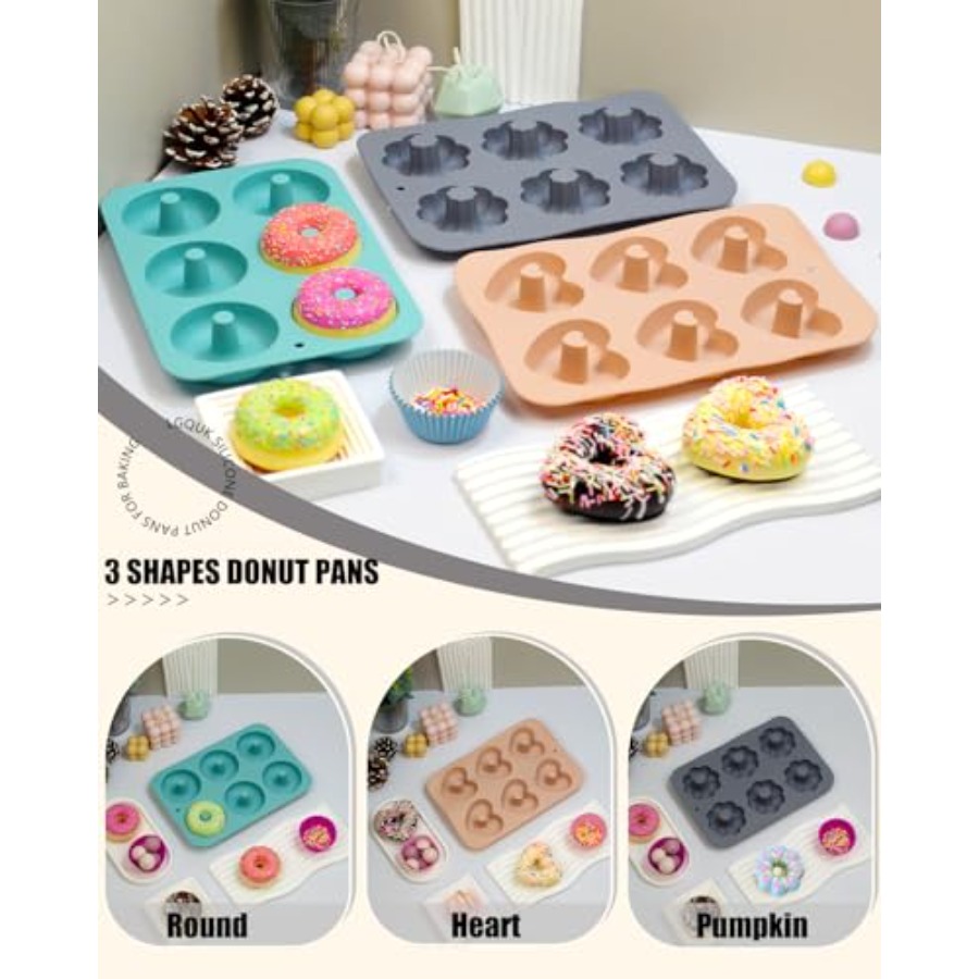 3 Pack Silicone Donut Pan for  - Donut Mold Silicone recensie en prijs