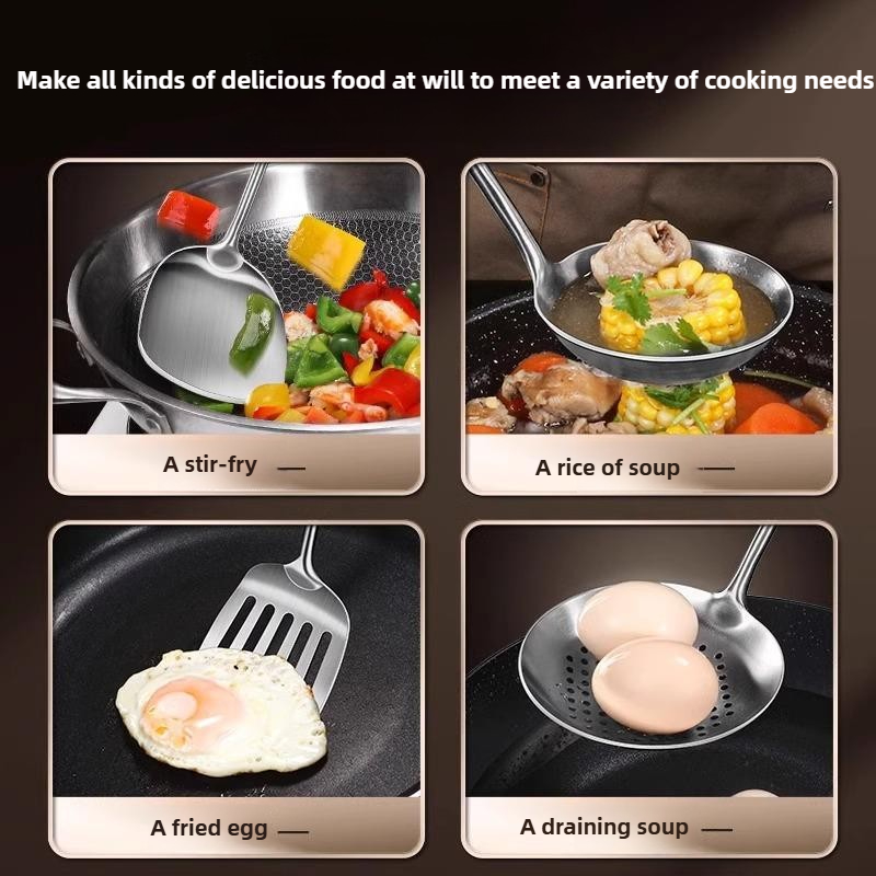 Food Stainless Steel Wok Spatu - Okonomiyaki Spatula recensie en prijs
