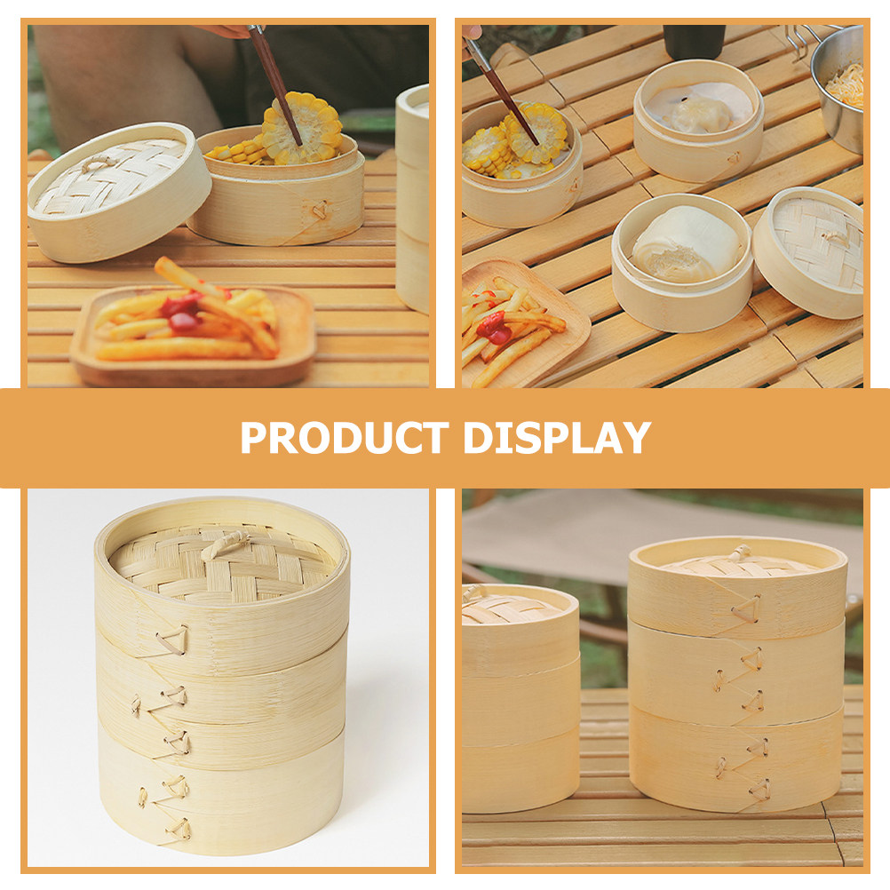 1Set Smooth Edge Bamboo Steame - Bao Steamer Bamboo recensie en prijs