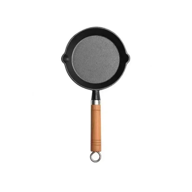 20cm Cast Iron Skillet Wooden  - Egg Waffle Pan recensie en prijs